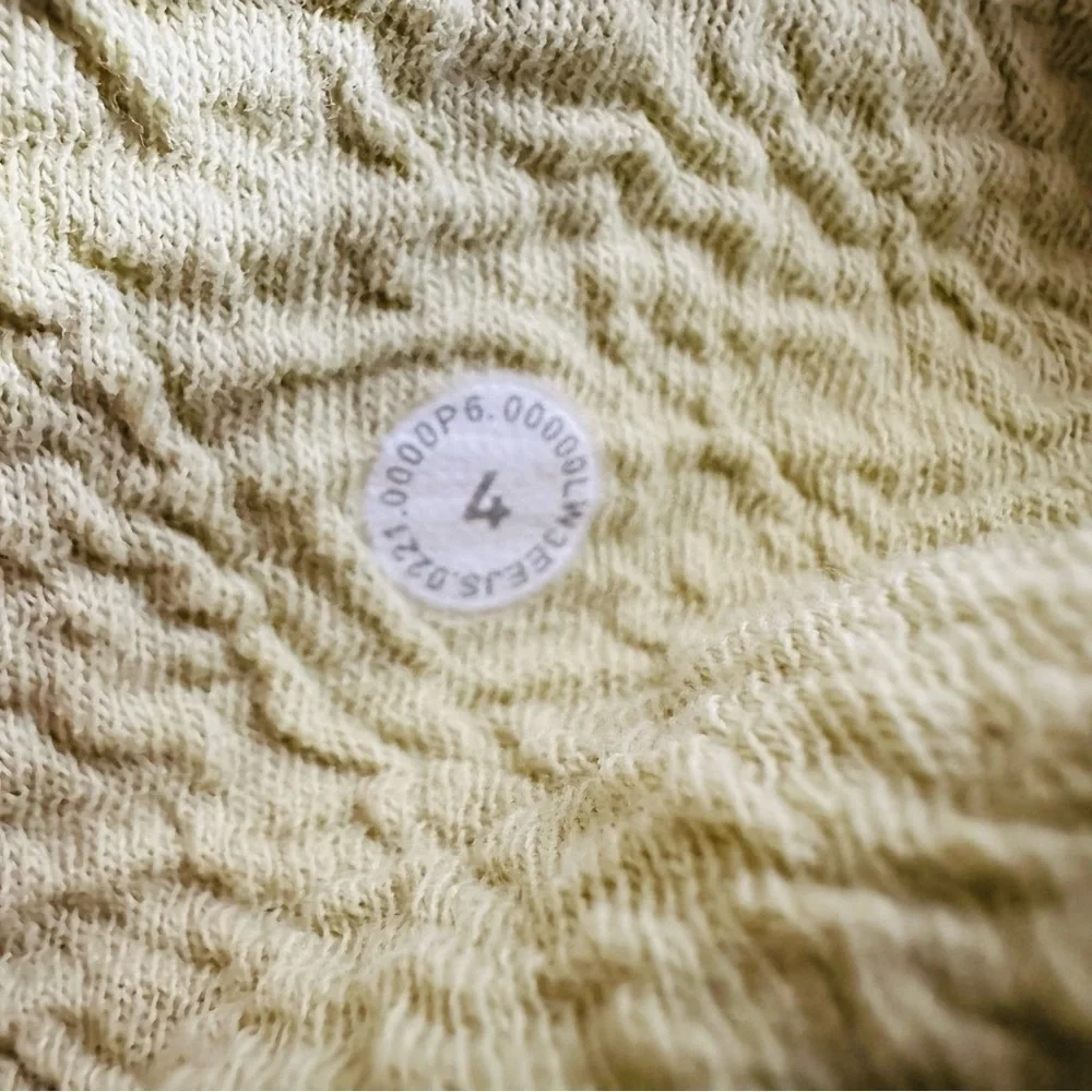 Lululemon Top Textured Crewneck Pullover Sweatshirt Dew Green Light Size 4 Small - Picture 7 of 7